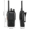 BF-88E 1500mAh Ultra-long Standby Walkie-talkie EU Standard Black