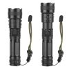 Tactical LED Flashlight Zoomable Rechargeable Search Light Torch 50000LM with 5Modes SOS Night Light For Night Walking Adventures