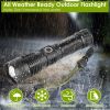 Tactical LED Flashlight Zoomable Rechargeable Search Light Torch 50000LM with 5Modes SOS Night Light For Night Walking Adventures