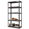 72 Inch Storage Rack with 5 Adjustable Shelves for Books Kitchenware