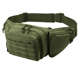 Tactical Waist Pack Nylon Bodypack Hiking Phone Pouch Outdoor Sports Army Military Hunting Climbing Camping Belt Cs Airsoft Bags (Color: green)