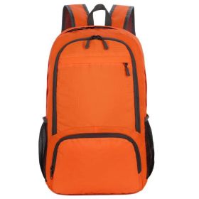 Foldable Lightweight Waterproof Backpack Travel Hiking Daypack (Color: Orange)