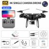 RC Drone Double 4K Wifi FPV HD Camera KY101 Drone Altitude Hold Gesture Mode Long Flying time RC Quadcopter Drone Toys For Boy