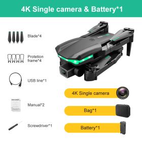 2022 KK3 Pro Mini Drone 4K Profession HD Dual Camera With WIFI FPV Obstacle Avoidance Remote Quadcopter Foldable Rc Drone Toys (Color: Single Camera 1 B)