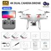 RC Drone Double 4K Wifi FPV HD Camera KY101 Drone Altitude Hold Gesture Mode Long Flying time RC Quadcopter Drone Toys For Boy