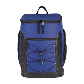 Backpack Cooler Thermo Bag Lunch Bento Ice Pack Outdoor Picnic (Color: Blue)